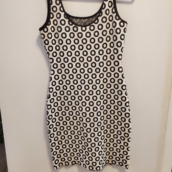 Black and white Polka dot dress, size medium - Picture 2 of 2